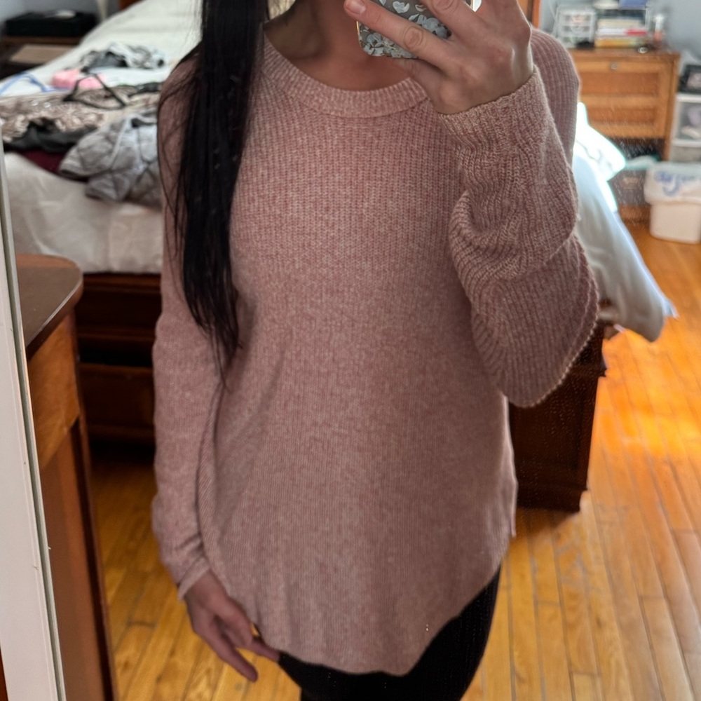 Loft sweater with bow accent